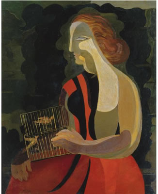 WOMAN WITH BIRDS by Alexandra Aleksandrovna Exter - Auction record, sale price, and art valuation. Compare with similar artists and explore comparable artworks.