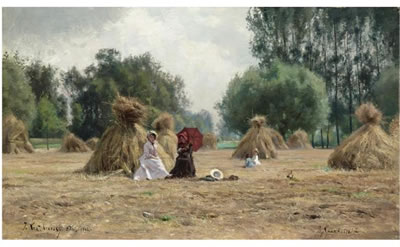 IN THE HAY FIELD by Iosif Evstafevich Krachkovsky - Auction record, sale price, and art valuation. Compare with similar artists and explore comparable artworks.
