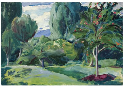 LANDSCAPE WITH APPLE TREE