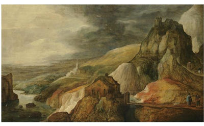 A PANORAMIC MOUNTAINOUS LANDSCAPE by Joos De Momper II - Auction record, sale price, and art valuation. Compare with similar artists and explore comparable artworks.