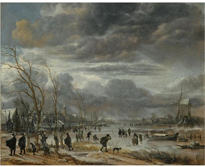 Sample artwork by Aert Van Der Neer (1603 - 1677), known for panoramic landscape painting - View similar artists and auction records