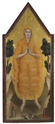 MARY MAGDALENE IN THE DESERT WITH TWO DONORS
