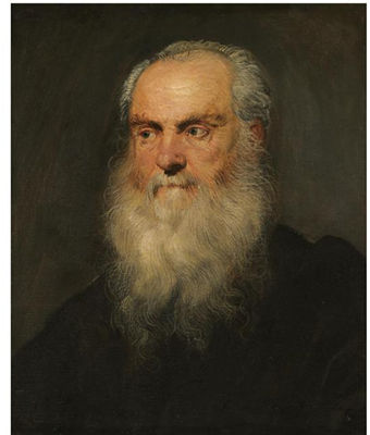 PORTRAIT OF A AN ELDERLY BEARDED MAN
