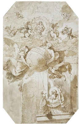 ST. BENEDICT'S VISION OF THE APOTHEOSIS OF ST GERMAIN