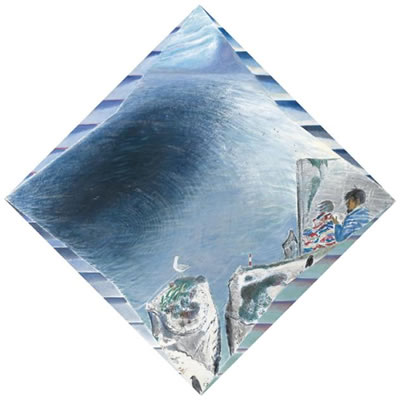 BEACH HEAD: GULL OVER CHASM