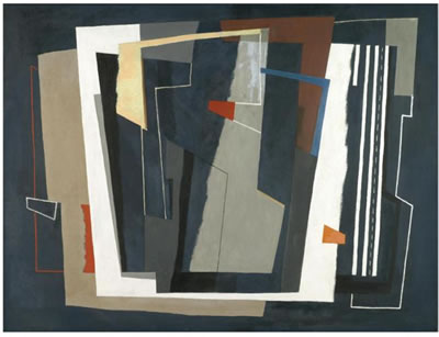FORMS ON DARK BLUE by John Egerton Christmas Piper - Auction record, sale price, and art valuation. Compare with similar artists and explore comparable artworks.