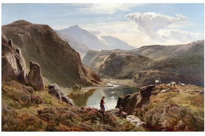 Sample artwork by Sidney Richard Percy (1821 - 1886), known for bucolic landscape painting, cattle - View similar artists and auction records