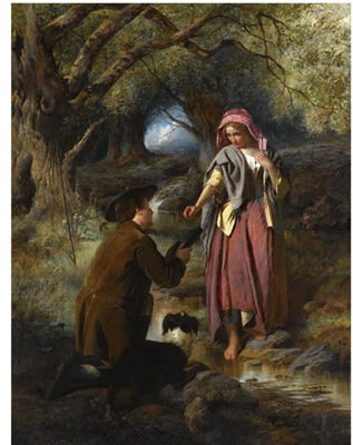 THE PARTING OF BURNS AND HIS HIGHLAND MARY