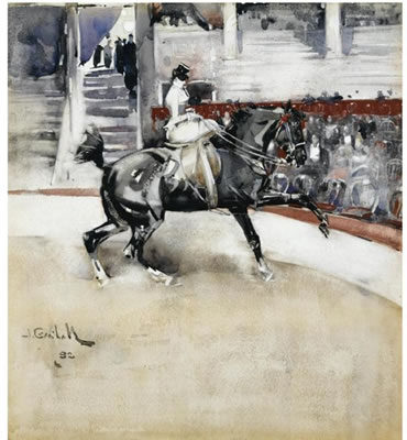 CIRCUS by Joseph Crawhall - Auction record, sale price, and art valuation. Compare with similar artists and explore comparable artworks.