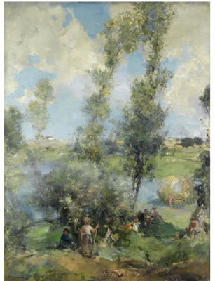 Sample artwork by Edward Arthur Walton (1860 - 1922), known for landscape and portrait painting - View similar artists and auction records