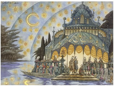 PRINCES ON A LAKESIDE PAVILION