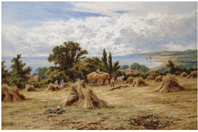 HARVEST TIME ON THE SUSSEX COAST