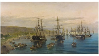 Sample artwork by Constantinos Volanakis (1837 - 1907), known for seascape painting - View similar artists and auction records