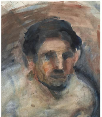 Portrait of Georgios Bouzianis: Self-portrait