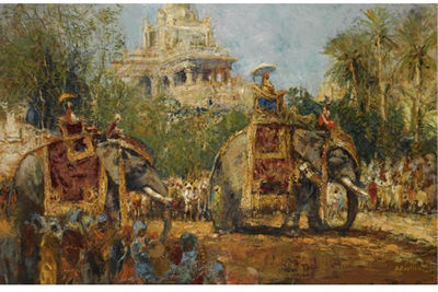 Sample artwork by Alfred Theodore Joseph Bastien (1873 - 1955), known for battle scene painting - View similar artists and auction records