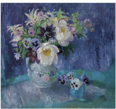 FLOWERS WITH PEONY ROSES