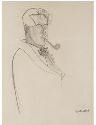 Portrait of Wyndham Lewis: Self-portrait