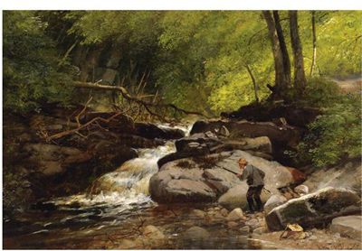 FISHING ON THE GRETA, NORTH YORKSHIRE