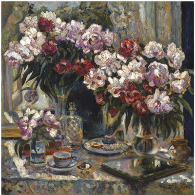 STILL LIFE WITH PEONIES