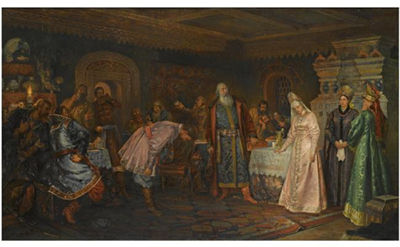 THE KISSING RITE; BOYAR MOROZOV REVEALS HIS WIFE ELENA'S SECRET LOVE FOR PRINCE SEREBRYANY