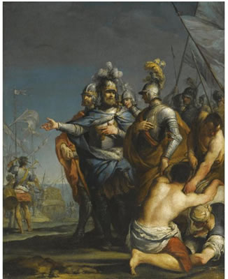 SAINT LOUIS DEPARTING FOR THE CRUSADES