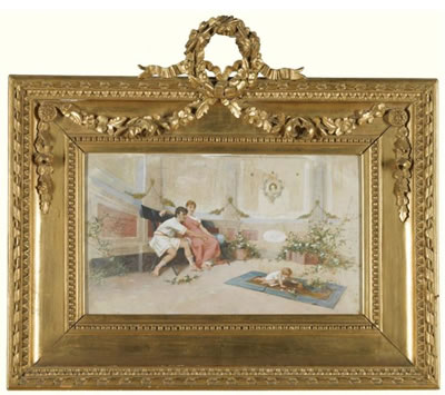 THE DOTING PARENTS by Amos Cassioli - Auction record, sale price, and art valuation. Compare with similar artists and explore comparable artworks.