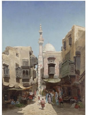 ARAB MARKET by Godefroy De Hagemann - Auction record, sale price, and art valuation. Compare with similar artists and explore comparable artworks.
