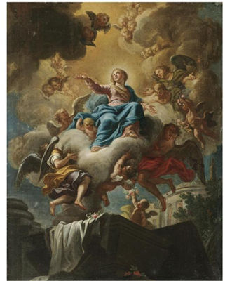 THE ASSUMPTION OF THE VIRGIN by Alessio D'Elia - Auction record, sale price, and art valuation. Compare with similar artists and explore comparable artworks.