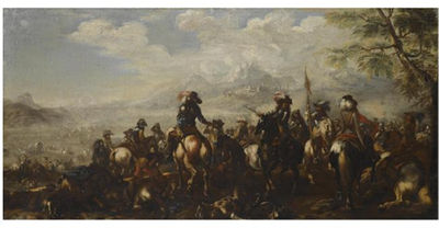 A COMMANDER GIVING ORDERS IN THE AFTERMATH OF A BATTLE
