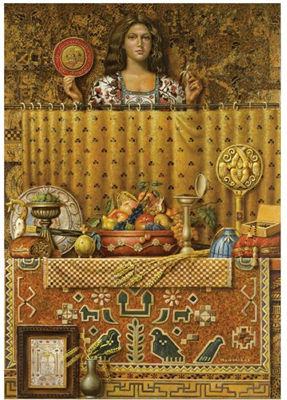 GIRL AND STILL LIFE