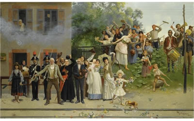 Sample artwork by Giacomo Mantegazza (1853 - 1920), known for figure, genre paintings - View similar artists and auction records