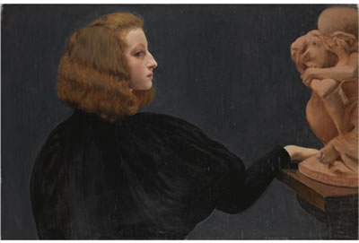 ADELE ET LA CARIATIDE TOMBEE PORTANT LA PIERRE