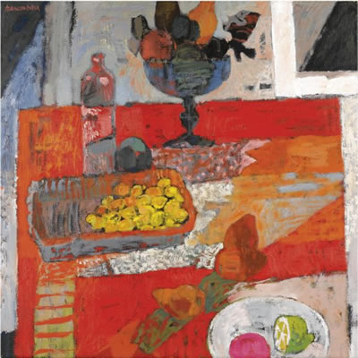 Sample artwork by Jan Szancenbach (1928 - 1998), known for landscape, still life, interior views, painting, drawing, graphic design, teaching - View similar artists and auction records