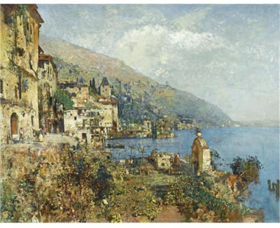DER GARDASEE BEI GARIANO (GARIANO, LAKE GARDA)