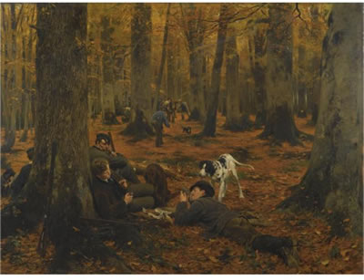 RAST AUF DER JAGD (HUNTERS AT REST)