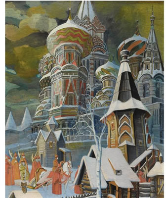 St. Basil's Cathedral by Leonid Mikhailovich Brailovsky - Auction record, sale price, and art valuation. Compare with similar artists and explore comparable artworks.