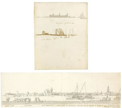 A PAIR OF VIEWS OF KAMPEN
