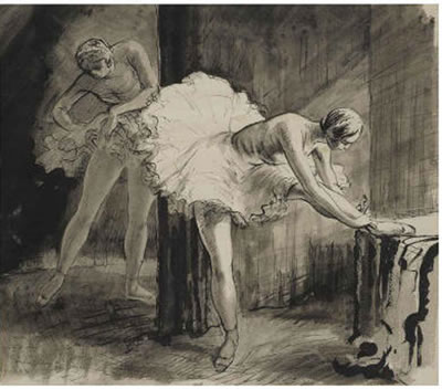 SYLPHIDES; AND DANCERS BACKSTAGE (2)