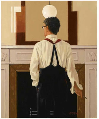 Portrait of Jack Vettriano: SELF PORTRAIT AFTER SWANNELL