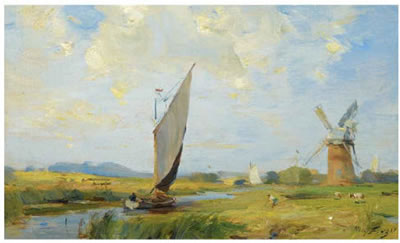 A BREEZY DAY ON THE CANAL