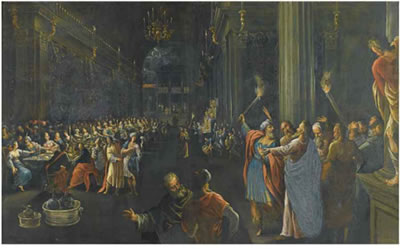 BELSHAZZAR'S FEAST by Alessandro Maganza - Auction record, sale price, and art valuation. Compare with similar artists and explore comparable artworks.