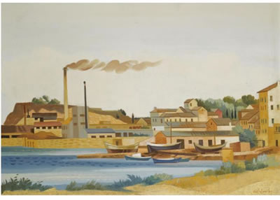 HARBOUR by Agenor Asteriadis - Auction record, sale price, and art valuation. Compare with similar artists and explore comparable artworks.
