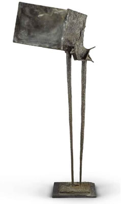 Sample artwork by John Hoskin (1921 - 1992), known for welded steel or iron sculptures - View similar artists and auction records