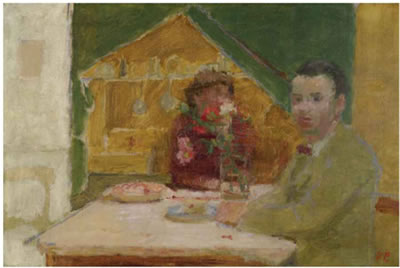 Portrait of Victor Pasmore: SELF PORTRAIT AT A TABLE