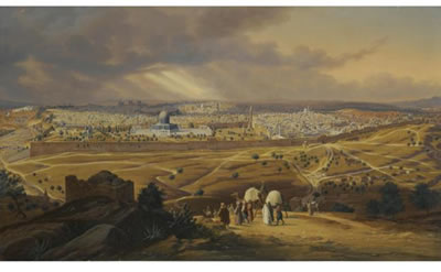 VIEW OF JERUSALEM FROM THE MOUNT OF OLIVES