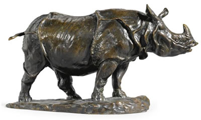 Sample artwork by Edouard Navellier (1865 - 1944), known for realistic depictions of large, exotic animals in natural situations, often in combat. - View similar artists and auction records