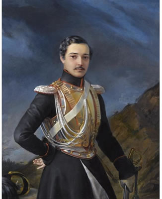 PORTRAIT OF AN OFFICER SAID TO BE IVAN BALASHOV