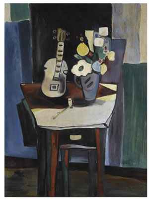 STILL LIFE WITH FLOWERS AND VIOLIN