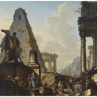 Sample artwork by Giovanni Niccolo Servandoni (1695 - 1766), known for painting - View similar artists and auction records