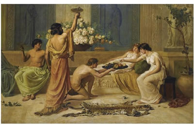 THE BANQUET by Henry Thomas Schafer - Auction record, sale price, and art valuation. Compare with similar artists and explore comparable artworks.